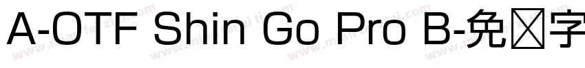 A-OTF Shin Go Pro B字体转换